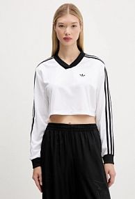Longsleeve adidas Originals  biały damski JV9740
