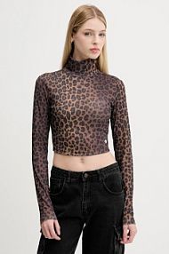 Longsleeve adidas Originals  brązowy damski JW2772