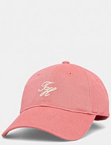 Czapka z daszkiem Tommy Hilfiger  różowa damska AW0AW17489