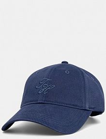 Czapka z daszkiem Tommy Hilfiger  granatowa damska AW0AW17489