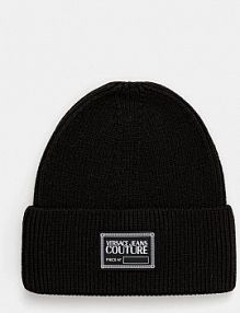 Czapka zimowa Versace Jeans Couture  czarna damska 79HAZK50.ZG39