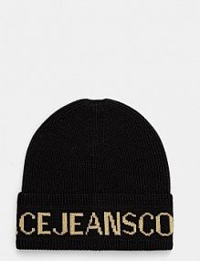 Czapka zimowa Versace Jeans Couture  czarna damska 79HAZK40.ZG40