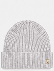 Czapka zimowa Tommy Hilfiger  szara damska AW0AW17772