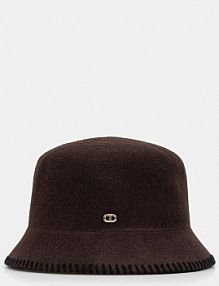 Kapelusz Twinset  brązowy damski 252TO5230