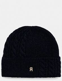 Czapka zimowa Tommy Hilfiger  granatowa damska AW0AW17784