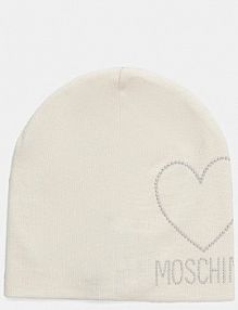 Czapka zimowa Moschino  beżowa damska M3332.65451