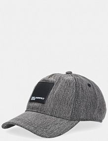 Czapka z daszkiem Karl Lagerfeld Jeans  szara damska A4W33076