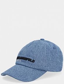 Czapka z daszkiem Karl Lagerfeld Jeans  niebieska damska A4W33123