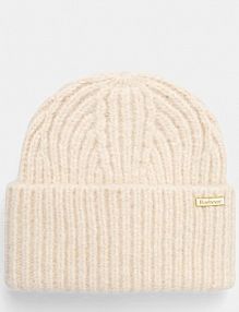 Czapka zimowa Barbour  beżowa damska LHA0609