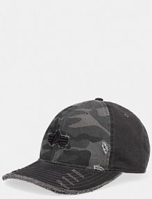 Czapka z daszkiem alpha industries  szara damska 258903.125