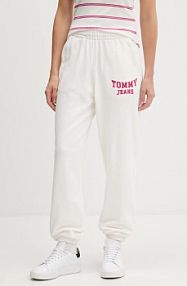 Spodnie dresowe Tommy Jeans  beżowe damskie DW0DW22164