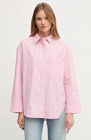 Koszula z długim rękawem Tommy Hilfiger  różowa WW0WW45892