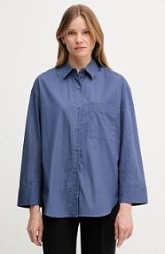 Koszula z długim rękawem Tommy Hilfiger  granatowa WW0WW45892