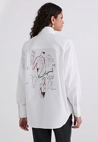 Koszula Karl Lagerfeld  biała damska A3W11040