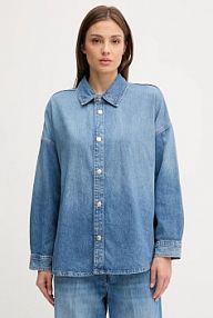 Koszula z długim rękawem Calvin Klein Jeans  niebieska LV047C783G