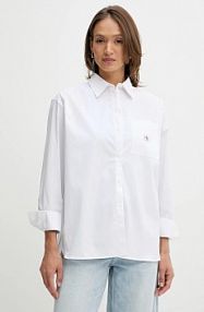 Koszula Calvin Klein Jeans  biała damska LV047C143G