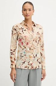 Koszula z długim rękawem Guess  beżowa W5YH0X.WDW82