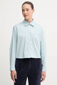 Koszula z długim rękawem United Colors of Benetton  niebieska 54KXDQ0CC