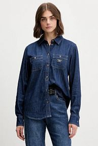 Koszula jeansowa Guess Jeans  granatowa W5YH37.D5M8D