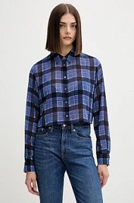 Koszula z długim rękawem Tommy Jeans  granatowa DW0DW21452