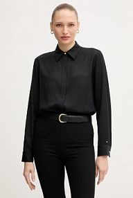 Koszula Tommy Hilfiger  czarna damska WW0WW46597