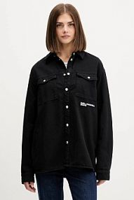 Koszula jeansowa Karl Lagerfeld Jeans  czarna A4W11033