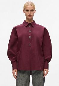 Koszula Karl Lagerfeld  bordowy damska A4W11022
