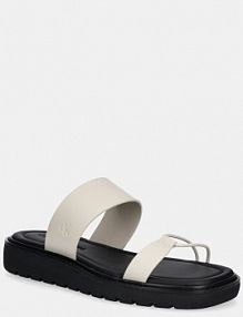 Klapki Calvin Klein Jeans  beżowe damskie YW0YW01864