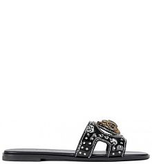 Klapki Kurt Geiger London  czarne damskie 4734400309.BL