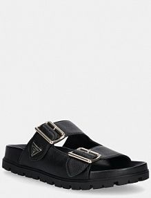 Klapki Guess  czarne damskie FLTFST.LEA03.