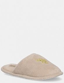 Kapcie U.S. Polo Assn.  beżowe damskie GRETTY001W.ET