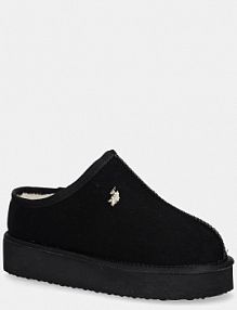 Kapcie U.S. Polo Assn.  czarne damskie VERA001W.EH1