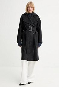 Płaszcz IRO  szary damski WP137MEALIA