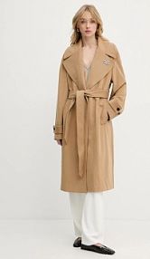 Płaszcz Karl Lagerfeld  zielony damski A3W15010