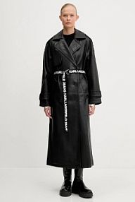 Płaszcz Karl Lagerfeld Jeans  czarny damski A3W15047