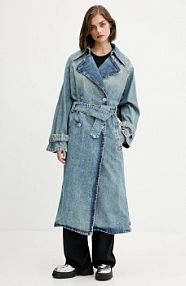 Płaszcz HUGO Blue  niebieski damski 50541545