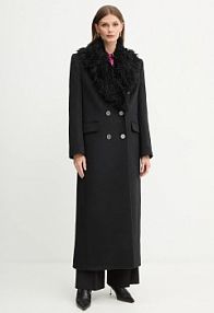 Płaszcz Versace Jeans Couture  czarny damski 79HAT418.N034