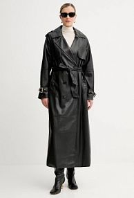 Płaszcz Fracomina  czarny damski FR25WC7001P41