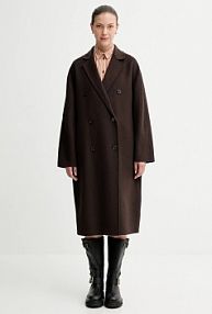 Płaszcz Marc O'Polo  brązowy damski 508005171127