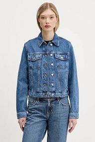 Kurtka jeansowe Tommy Jeans  niebieska damska DW0DW21414