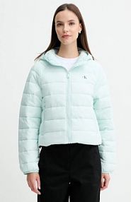 Kurtka przejściowa Calvin Klein Jeans  turkusowa damska LV047C510G