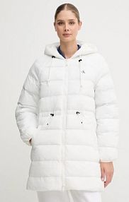 Kurtka przejściowa Calvin Klein Jeans  biała damska LV047C523G