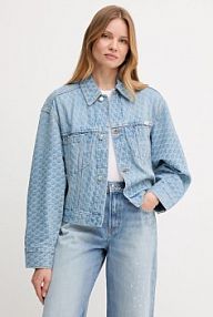 Kurtka jeansowe Calvin Klein Jeans  niebieska damska LV047C782G