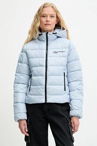 Kurtka puchowa Karl Lagerfeld Jeans  niebieska damska A3W15026