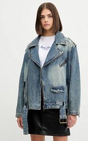 Kurtka jeansowe Guess Originals  niebieska damska W5YN70.D4XYZ