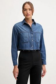 Koszula z długim rękawem United Colors of Benetton  niebieska 528SDQ0C7