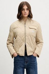 Kurtka przejściowa Guess Jeans  beżowa damska W5YL26.WHG02