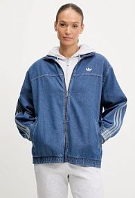 Kurtka jeansowe adidas Originals  niebieska damska JY2896