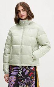 Kurtka puchowa Tommy Jeans  zielona damska DW0DW21619