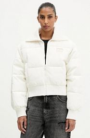 Kurtka puchowa Tommy Jeans  beżowa damska DW0DW21659